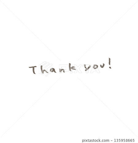 手寫感謝信插圖,可愛的鉛筆筆觸。 手寫感謝信插圖,可愛的鉛筆筆觸。 135958665