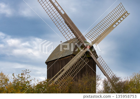 wooden windmill wooden windmill 135958753
