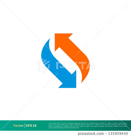 Arrows Icon Vector Logo Template Illustration Design. Vector EPS 10. Arrows Icon Vector Logo Template Illustration Design. Vector EPS 10. 135959430