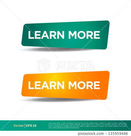 Learn More Letter Banner Button Icon Vector Template Illustration Design. Vector EPS 10. Learn More Letter Banner Button Icon Vector Template Illustration Design. Vector EPS 10. 135959486