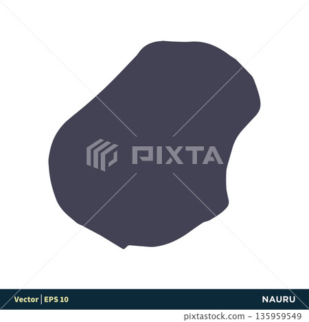 Nauru - Australia & Oceania Countries Map Icon Vector Logo Template Illustration Design. Vector EPS 10. Nauru - Australia & Oceania Countries Map Icon Vector Logo Template Illustration Design. Vector EPS 10. 135959549