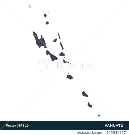 Vanuatu - Australia & Oceania Countries Map Icon Vector Logo Template Illustration Design. Vector EPS 10. Vanuatu - Australia & Oceania Countries Map Icon Vector Logo Template Illustration Design. Vector EPS 10. 135959557