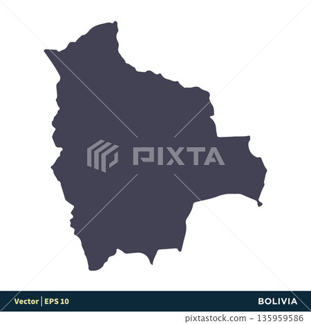 Bolivia - South America Countries Map Icon Vector Logo Template Illustration Design. Vector EPS 10. Bolivia - South America Countries Map Icon Vector Logo Template Illustration Design. Vector EPS 10. 135959586