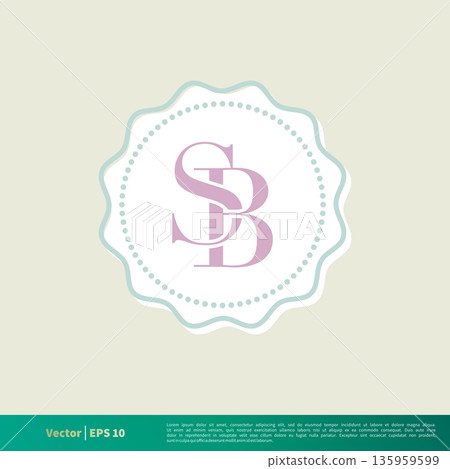 S B Letter Vintage Emblem Icon Vector Logo Template Illustration Design. Vector EPS 10. S B Letter Vintage Emblem Icon Vector Logo Template Illustration Design. Vector EPS 10. 135959599