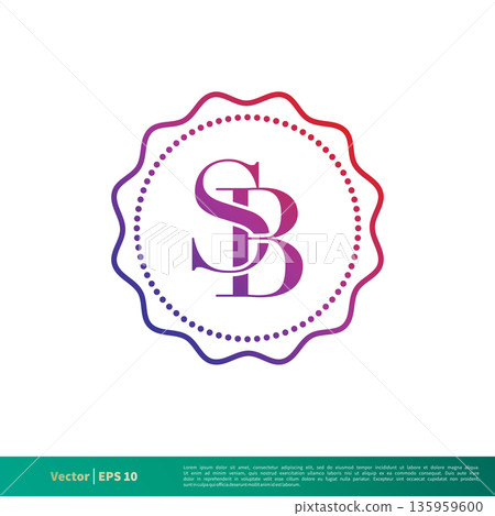 S B Letter Vintage Emblem Icon Vector Logo Template Illustration Design. Vector EPS 10. S B Letter Vintage Emblem Icon Vector Logo Template Illustration Design. Vector EPS 10. 135959600