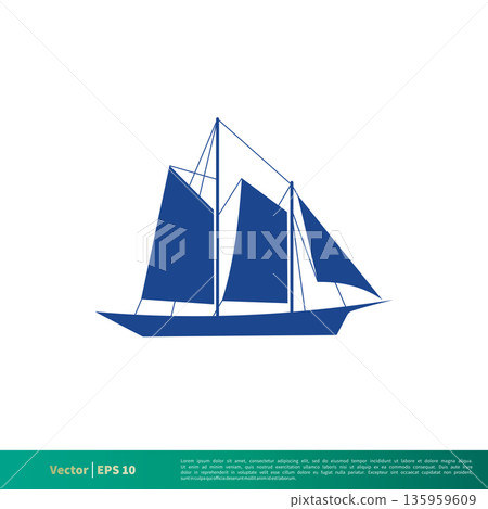 Boat Sailing Icon Vector Logo Template Illustration Design. Vector EPS 10. 135959609