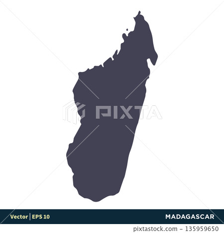Madagascar - Africa Countries Map Icon Vector Logo Template Illustration Design. Vector EPS 10. Madagascar - Africa Countries Map Icon Vector Logo Template Illustration Design. Vector EPS 10. 135959650