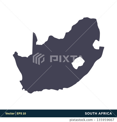 South Africa - Africa Countries Map Icon Vector Logo Template Illustration Design. Vector EPS 10. South Africa - Africa Countries Map Icon Vector Logo Template Illustration Design. Vector EPS 10. 135959667