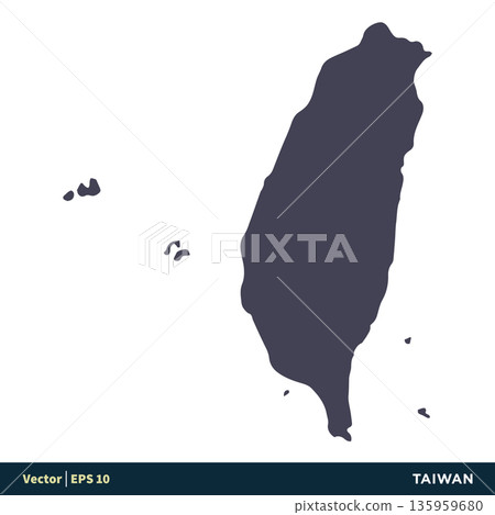 Taiwan - Asia Countries Map Icon Vector Logo Template Illustration Design. Vector EPS 10. Taiwan - Asia Countries Map Icon Vector Logo Template Illustration Design. Vector EPS 10. 135959680