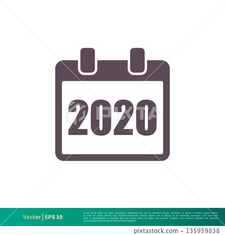 2020 Calendar Icon Vector Logo Template Illustration Design. Vector EPS 10. 2020 Calendar Icon Vector Logo Template Illustration Design. Vector EPS 10. 135959838