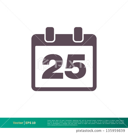 Calendar Icon Vector Logo Template Illustration Design. Vector EPS 10. 135959839