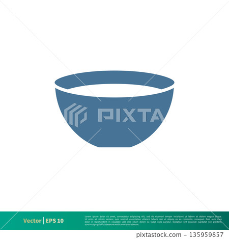 Bowl Icon Vector Logo Template Illustration Design. Vector EPS 10. Bowl Icon Vector Logo Template Illustration Design. Vector EPS 10. 135959857