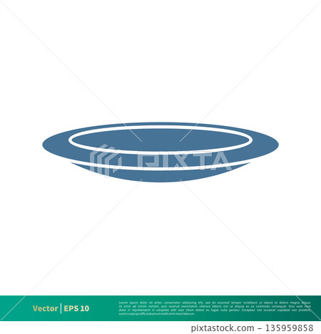 Plate Icon Vector Logo Template Illustration Design. Vector EPS 10. 135959858