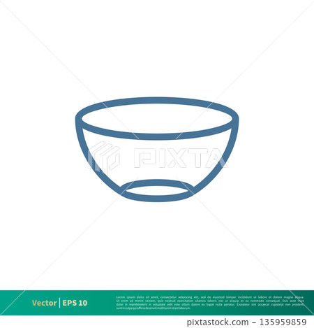 Bowl Icon Vector Logo Template Illustration Design. Vector EPS 10. Bowl Icon Vector Logo Template Illustration Design. Vector EPS 10. 135959859