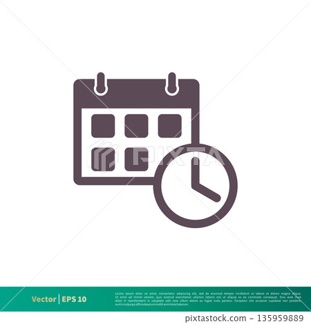 Calendar, Schedule Icon Vector Logo Template Illustration Design. Vector EPS 10. Calendar, Schedule Icon Vector Logo Template Illustration Design. Vector EPS 10. 135959889