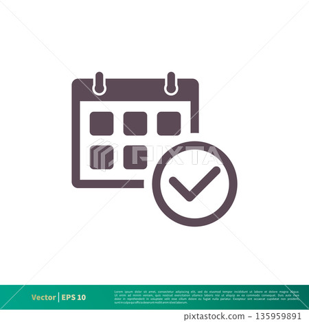 Calendar, Schedule Icon Vector Logo Template Illustration Design. Vector EPS 10. Calendar, Schedule Icon Vector Logo Template Illustration Design. Vector EPS 10. 135959891