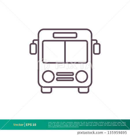 Bus, Transportation Icon Vector Logo Template Illustration Design. Vector EPS 10. Bus, Transportation Icon Vector Logo Template Illustration Design. Vector EPS 10. 135959895