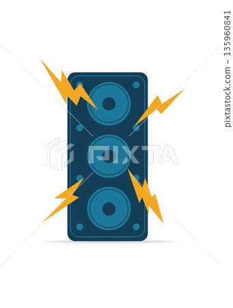 Speaker Volume icon stock illustration 135960841