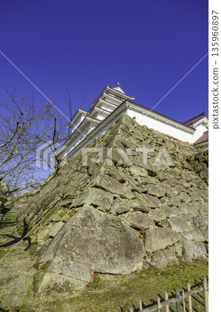 福島縣會津若松市會津敦賀城、若松城、石牆堆積 福島縣會津若松市會津敦賀城、若松城、石牆堆積 135960897