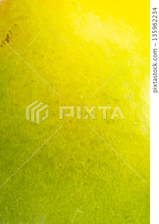 Close-up of vibrant tropical mango fruit surface 135962234