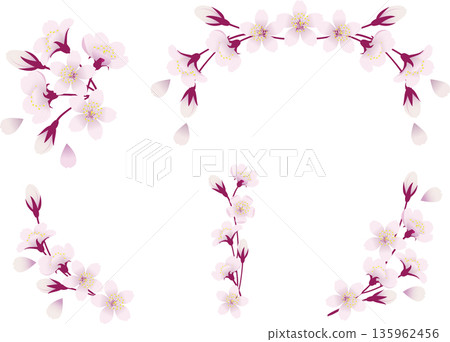 角落裝飾 - 櫻花 135962456