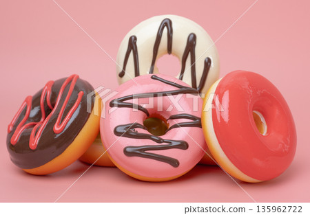 Close-up of glazed donuts Close-up of glazed donuts 135962722