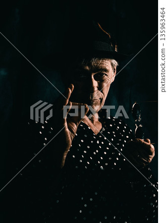 Mysterious Portrait Gesture Mysterious Portrait Gesture 135963464