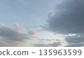 Calm sky background with clouds 135963599