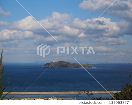 Sea seen from the hill Sea seen from the hill 135963827