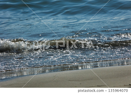 Sea waves off the coast near Vlora, Albania, August 2025. Sea waves off the coast near Vlora, Albania, August 2025. 135964070