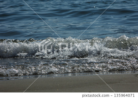 Sea waves off the coast near Vlora, Albania, August 2025. Sea waves off the coast near Vlora, Albania, August 2025. 135964071