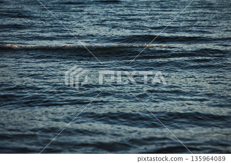 Sea waves off the coast near Vlora, Albania, August 2025. Sea waves off the coast near Vlora, Albania, August 2025. 135964089