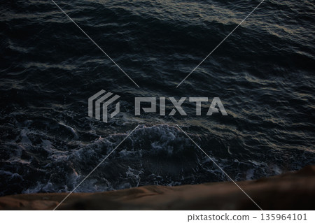 Sea waves off the coast near Vlora, Albania, August 2025. Sea waves off the coast near Vlora, Albania, August 2025. 135964101