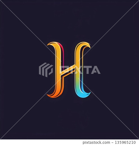 H letter logo. Vector design template elements for your application or corporate identity. 135965210