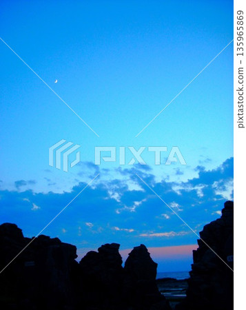 Sunset at Senjojiki, Fukaura Town, Aomori Prefecture, 2 135965869