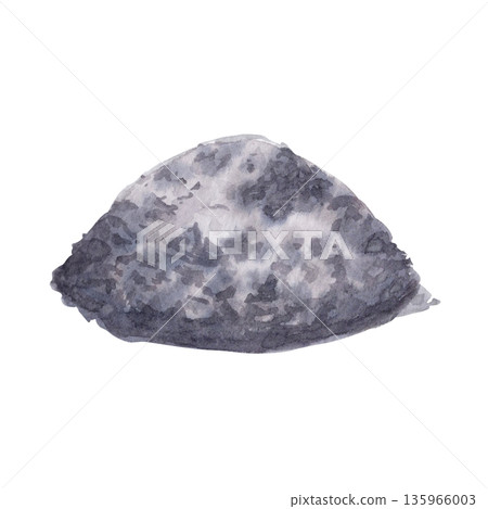 Pile of ashes watercolor illustration isolated on white ideal for Christian design, church layout, devotional content, spiritual reflection projects. Mortality, humility, repentance during Lent season Pile of ashes watercolor illustration isolated on white ideal for Christian design, church layout, devotional content, spiritual reflection projects. Mortality, humility, repentance during Lent season 135966003