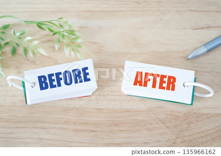 An image of the changes and comparisons shown with BEFORE and AFTER. 135966162