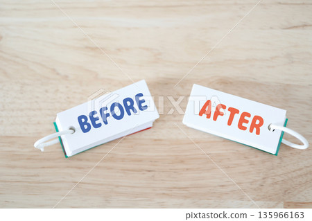 An image of the changes and comparisons shown with BEFORE and AFTER. 135966163