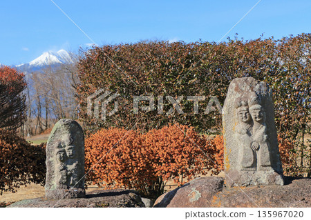 Azumino Hotaka Light Blue Jizo Shrine Azumino Hotaka Light Blue Jizo Shrine 135967020