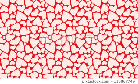 Cute Pastel White Hearts Vector Seamless Pattern on Red, Girly Coquette for Valentines Day Love Gift Wrapping or Greeting Cards, Fabric Textile Print Horizontal Banner Panoramic Backdrop Cute Pastel White Hearts Vector Seamless Pattern on Red, Girly Coquette for Valentines Day Love Gift Wrapping or Greeting Cards, Fabric Textile Print Horizontal Banner Panoramic Backdrop 135967749