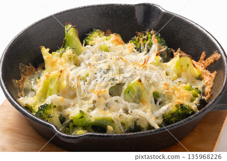 Broccoli, Whitebait, and Cheese Grill Broccoli, Whitebait, and Cheese Grill 135968226