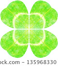 四葉草簡筆水彩畫 四葉草簡筆水彩畫 135968330