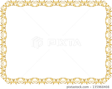 Vintage calligraphic frame material 223 Vintage calligraphic frame material 223 135968408