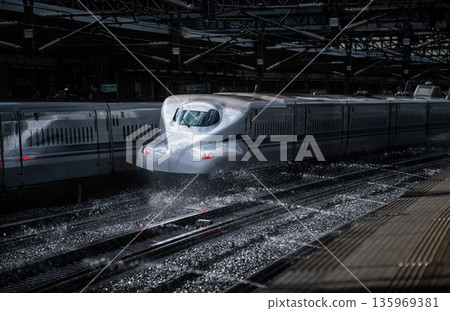 JR Maibara Station - Winter Shinkansen 135969381