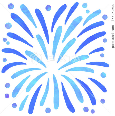 Cool colored fireworks illustration Cool colored fireworks illustration 135969600
