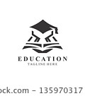 Education book open logo design illustration creative idea 135970317