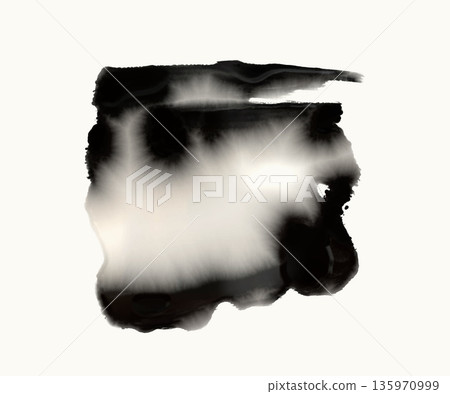 Abstract vector Black Ink Wash Texture Background 135970999