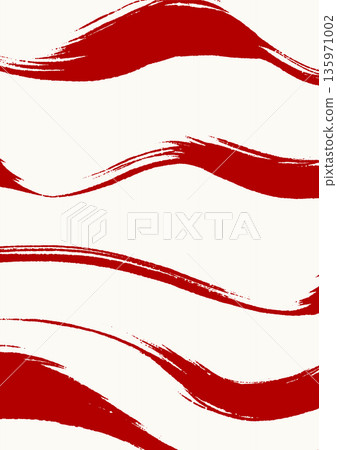Abstract Red Brush Stroke Wave Pattern Banner Abstract Red Brush Stroke Wave Pattern Banner 135971002