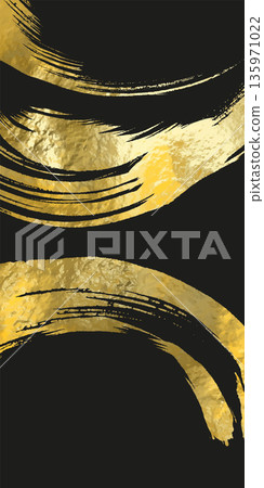 Vector Black and Gold Design Template 135971022