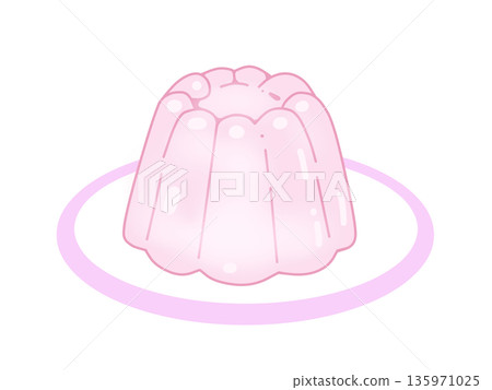 Cute jelly illustration 135971025